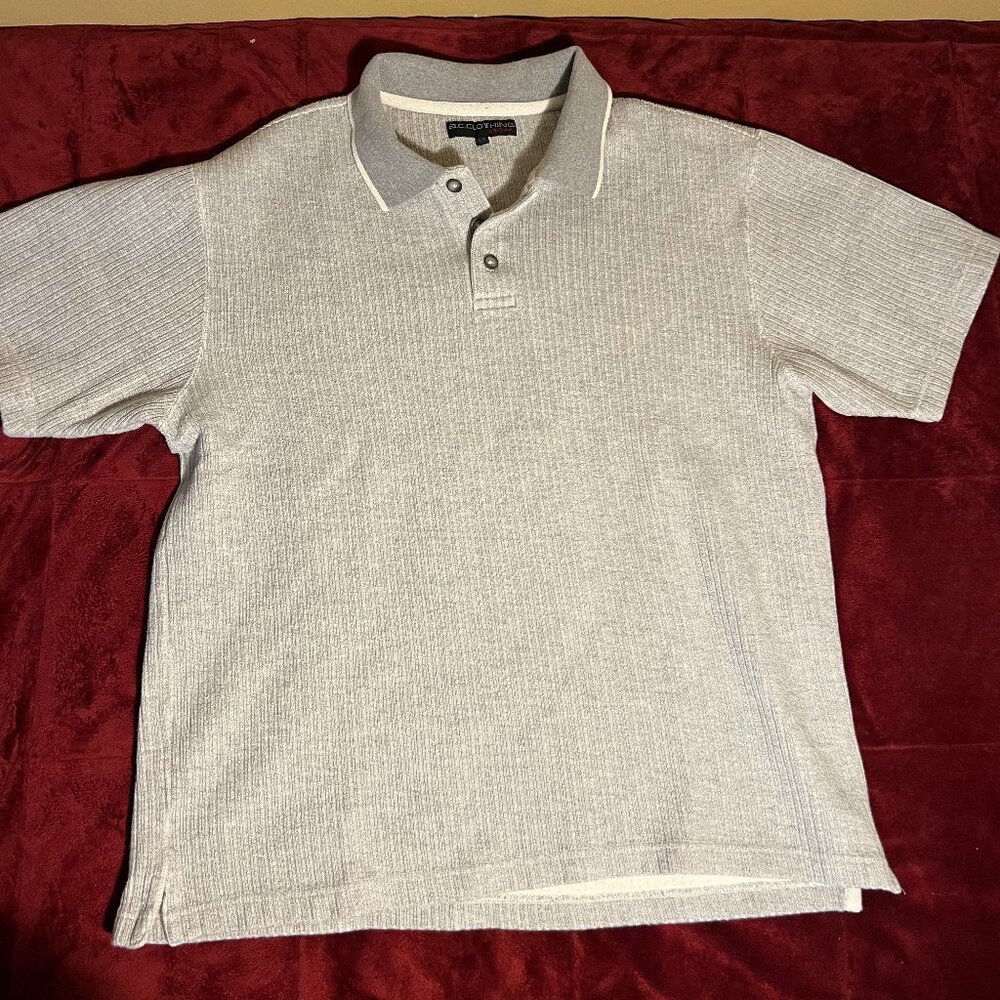 Polo Shirt Gray B.C Clothing Large